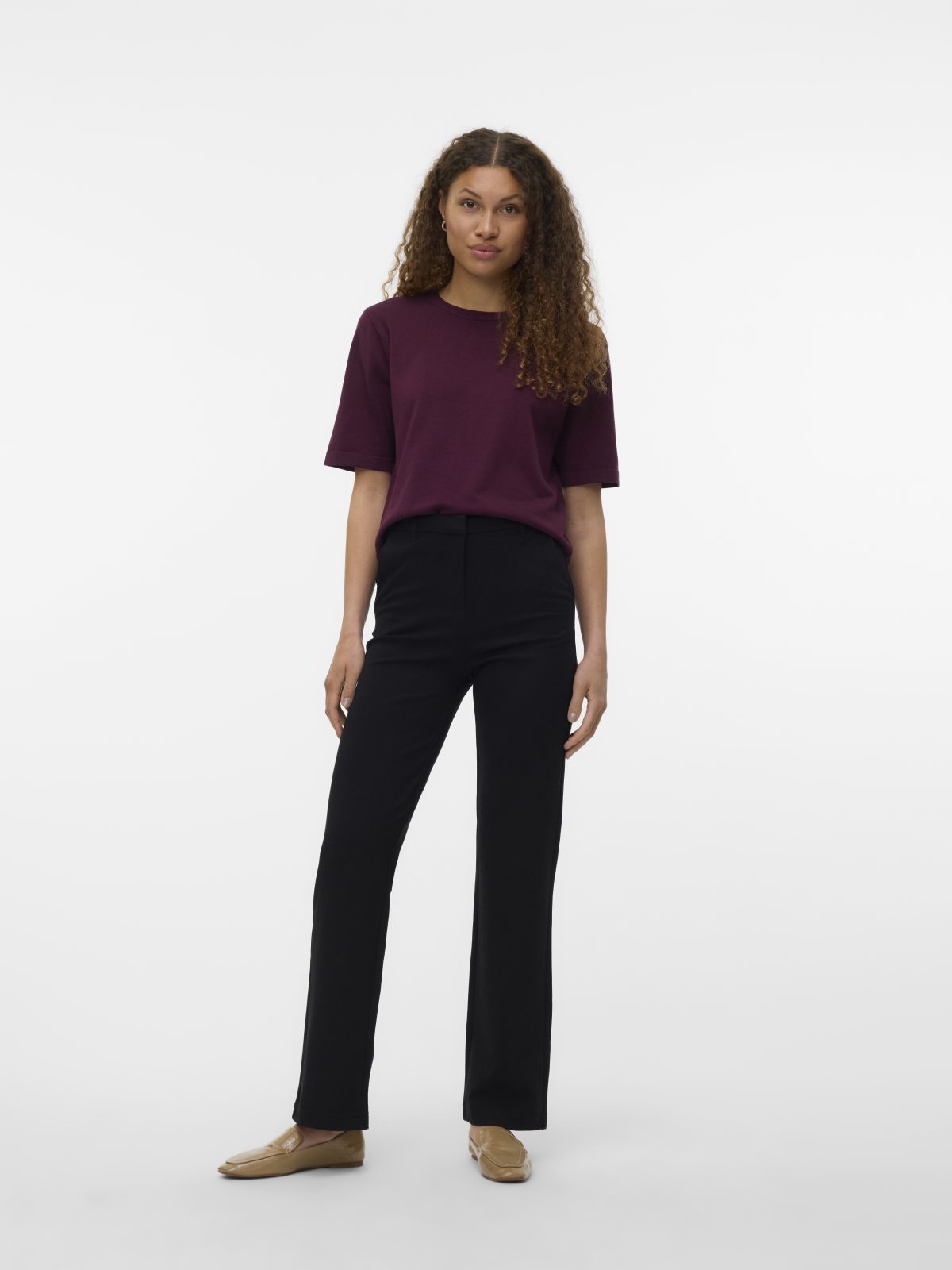 VMEVA ZAMIRA SLIM STRAIGHT PANT Black - Bild 2