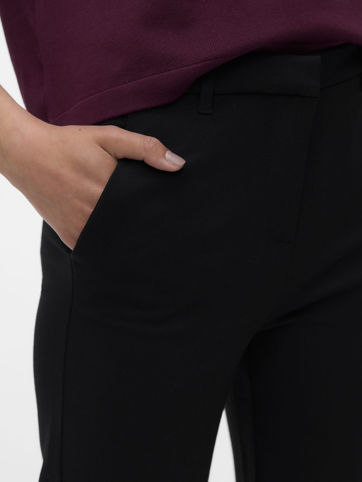 VMEVA ZAMIRA SLIM STRAIGHT PANT Black - Bild 5
