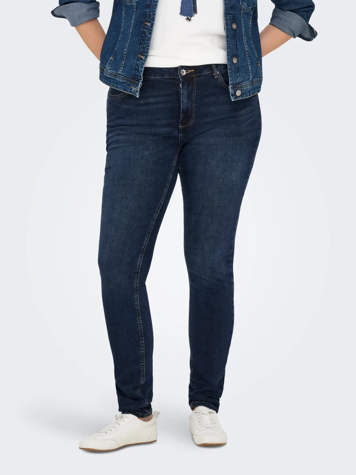 CARWILLY REG SKINNY Dark Blue Denim - Bild 3