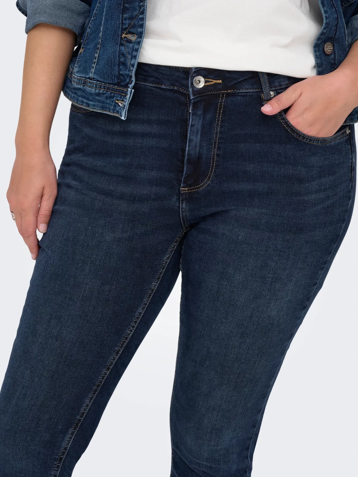 CARWILLY REG SKINNY Dark Blue Denim - Bild 5