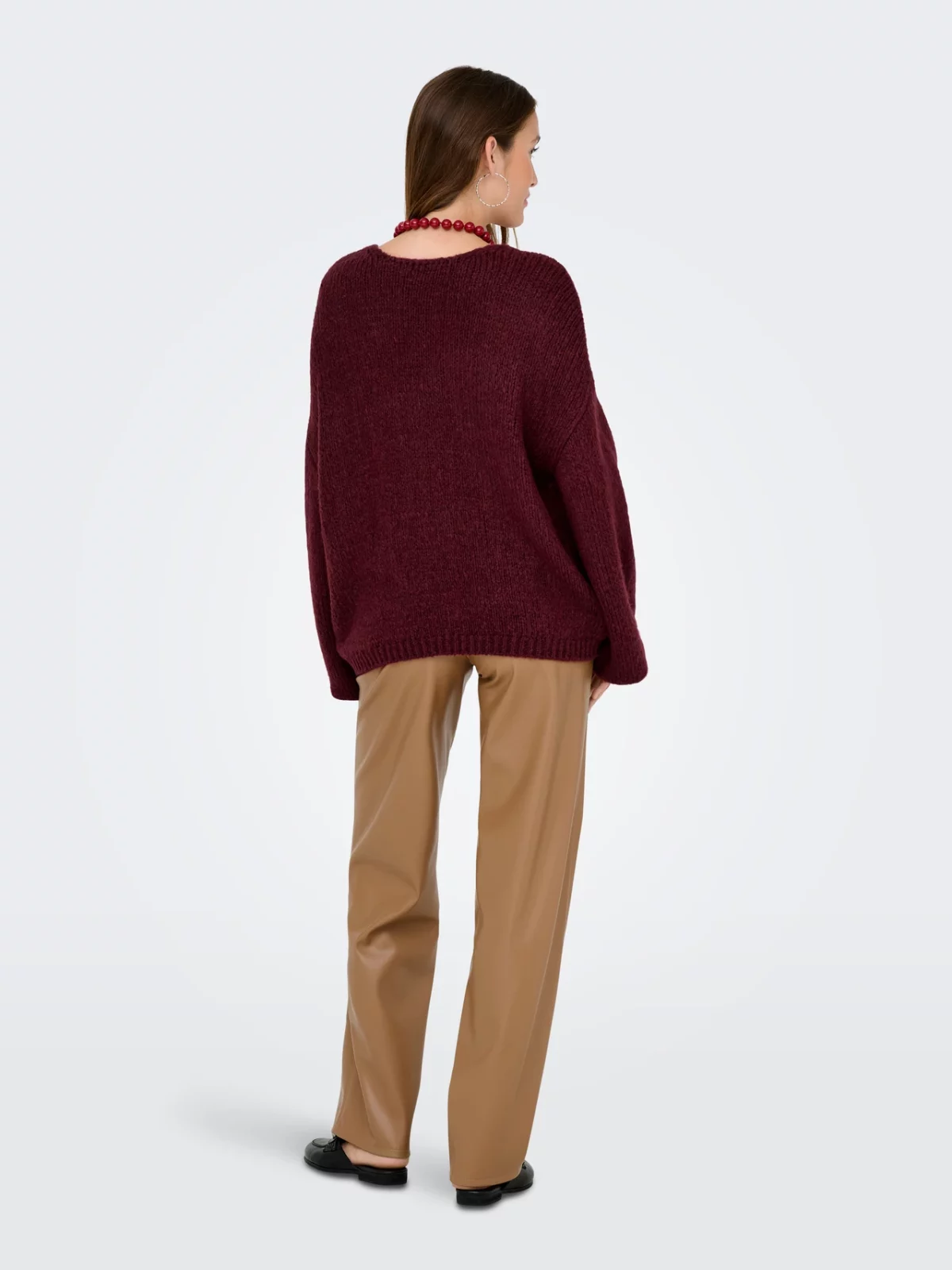 JDYDINEA L/S REVERSIBLE PULLOVER Cabarnet - Bild 7