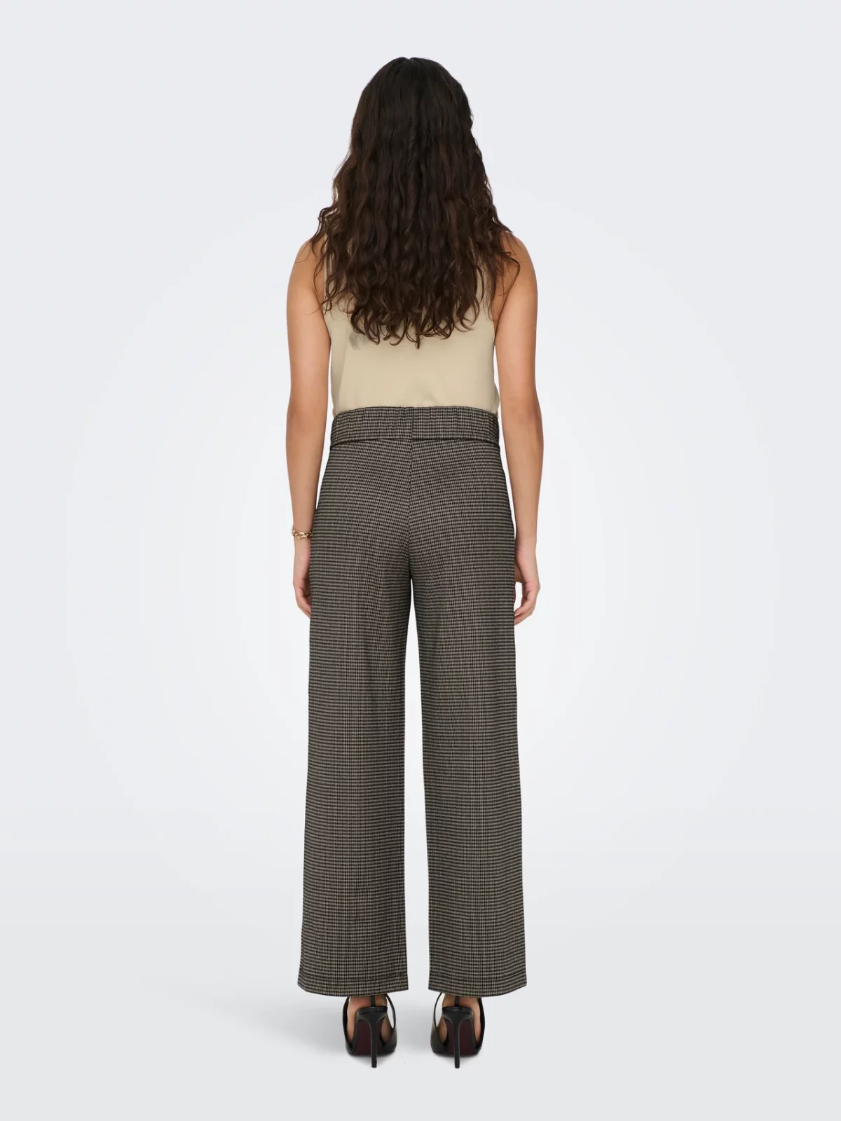 JDYGEGGO MIA LONG CHECK PANT Cobblestone - Bild 5
