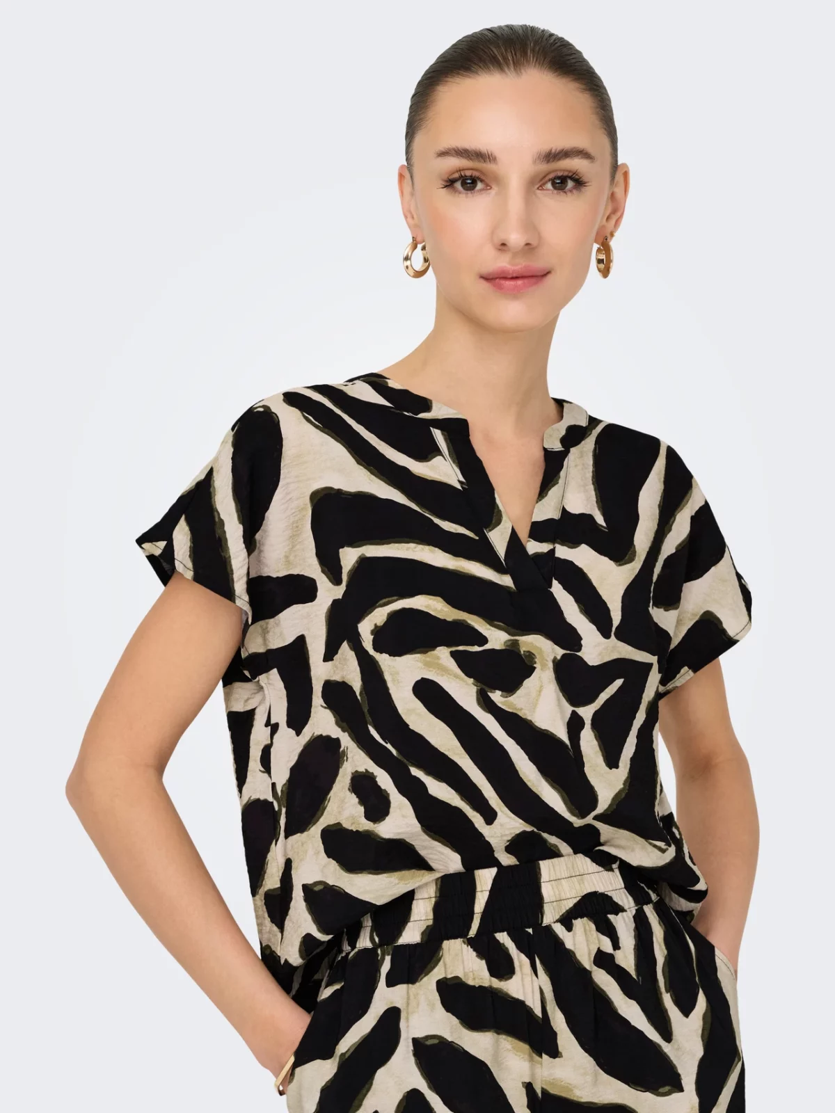 JDYJASMINE S/S TOP Tapioca - Bild 3