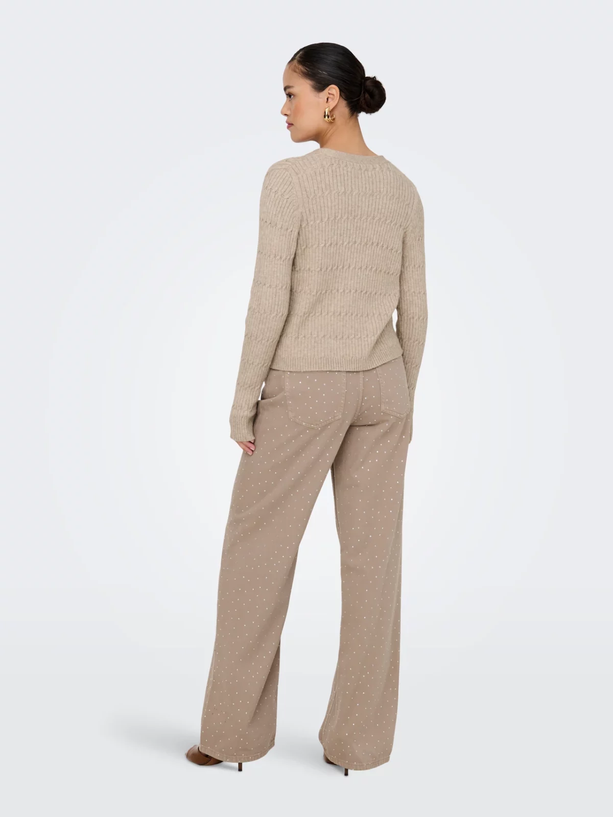 ONLKATIA LIFE LS VNECK CARDIGAN Mocha Meringue - Bild 6
