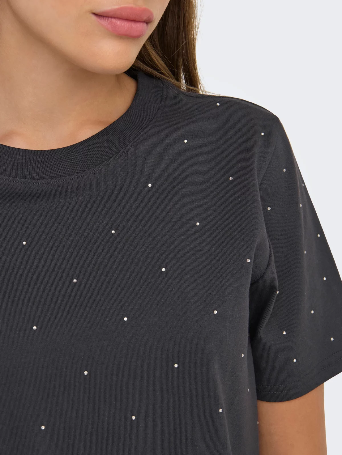 ONLMONJA S/S STUDS TEE Phantom - Bild 6