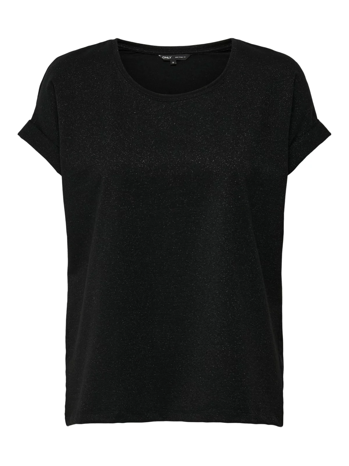 ONLMOSTER GLITTER S/S TOP Black