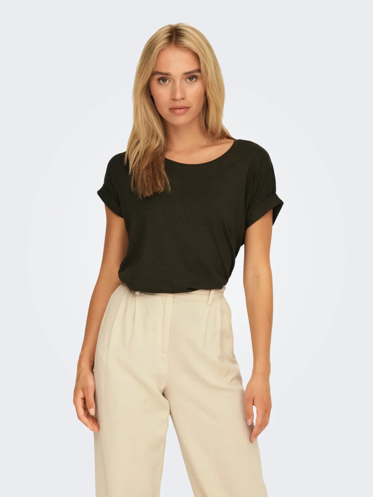 ONLMOSTER S/S O-NECK TOP Demitasse - Bild 3