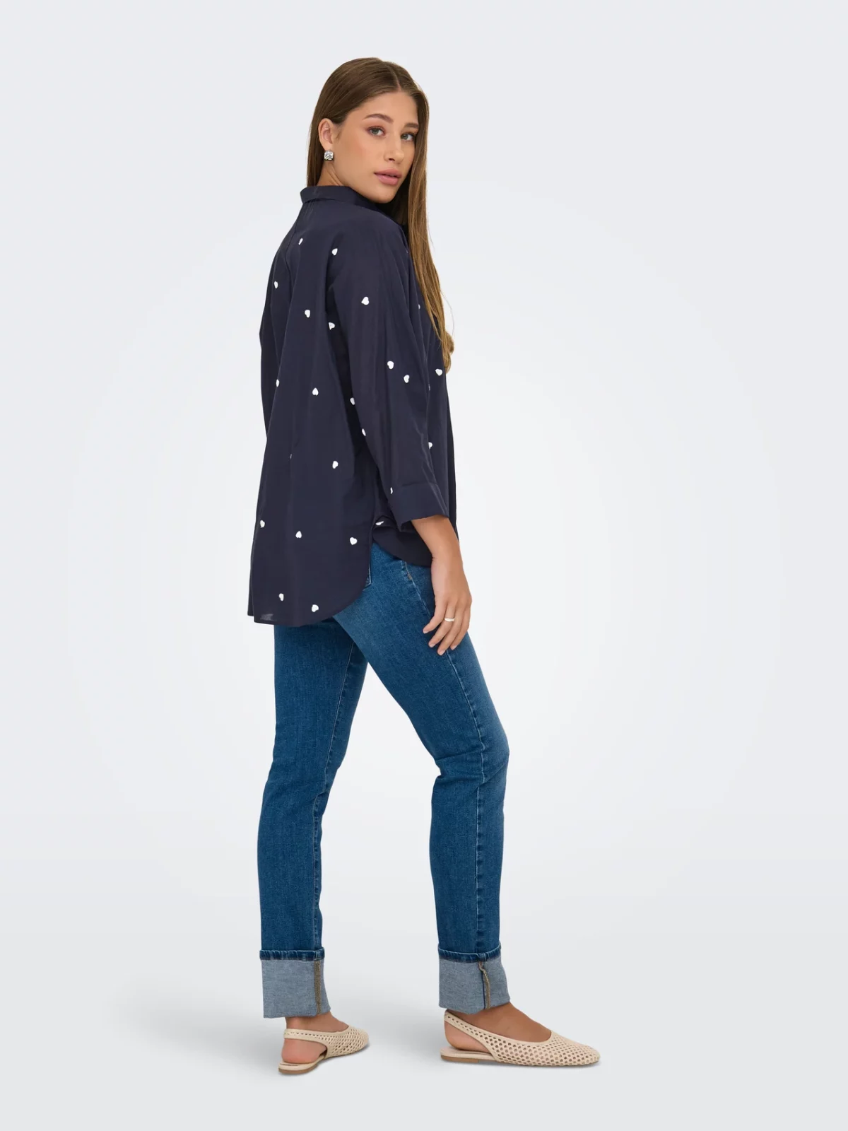 ONLNEW LINA GRACE LS EMB SHIRT Night Sky - Bild 5