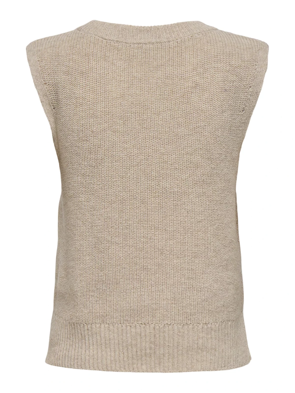 ONLPARIS LIFE SL SLIT VEST KNT Pumice Stone - Bild 2