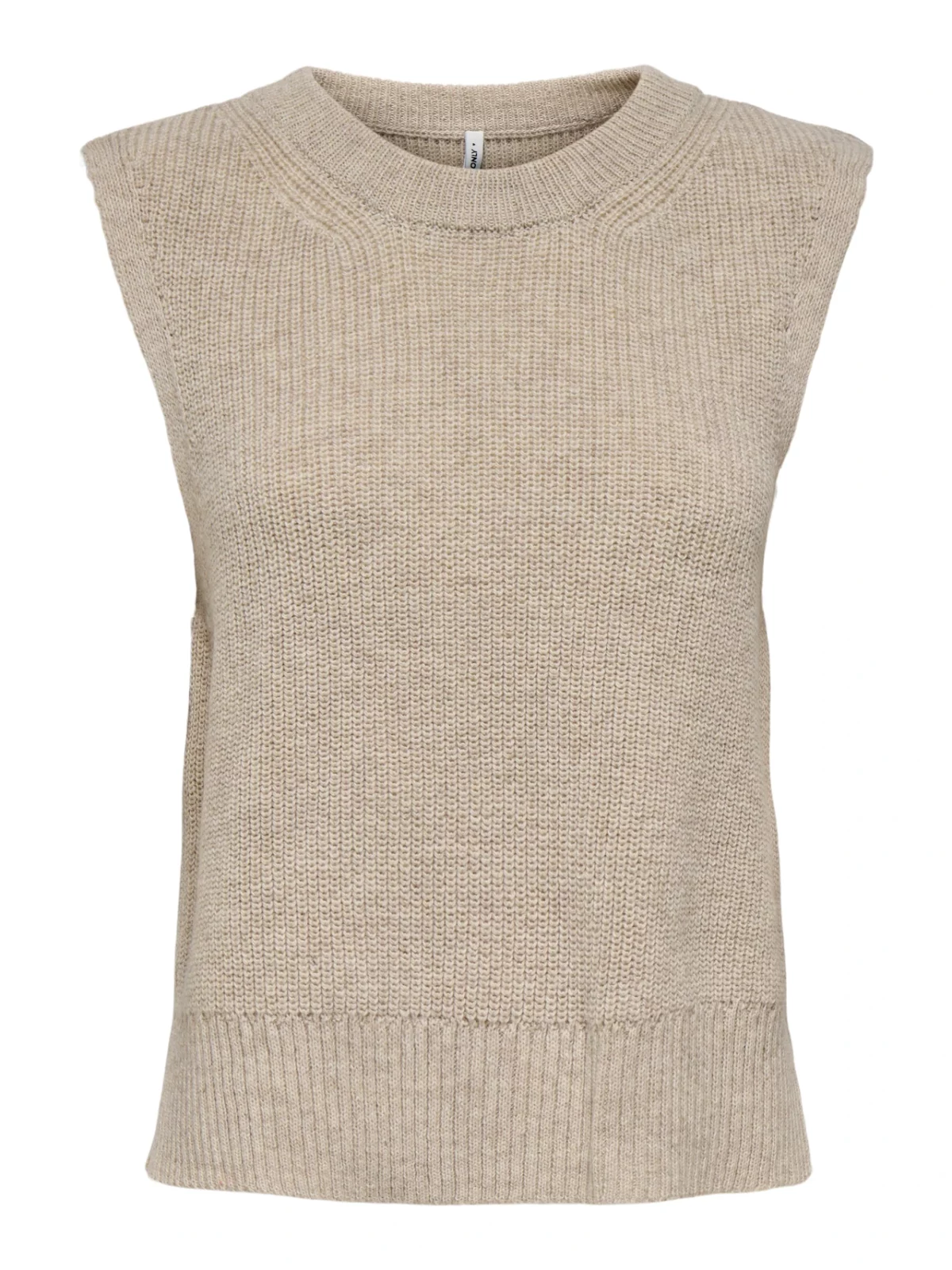 ONLPARIS LIFE SL SLIT VEST KNT Pumice Stone