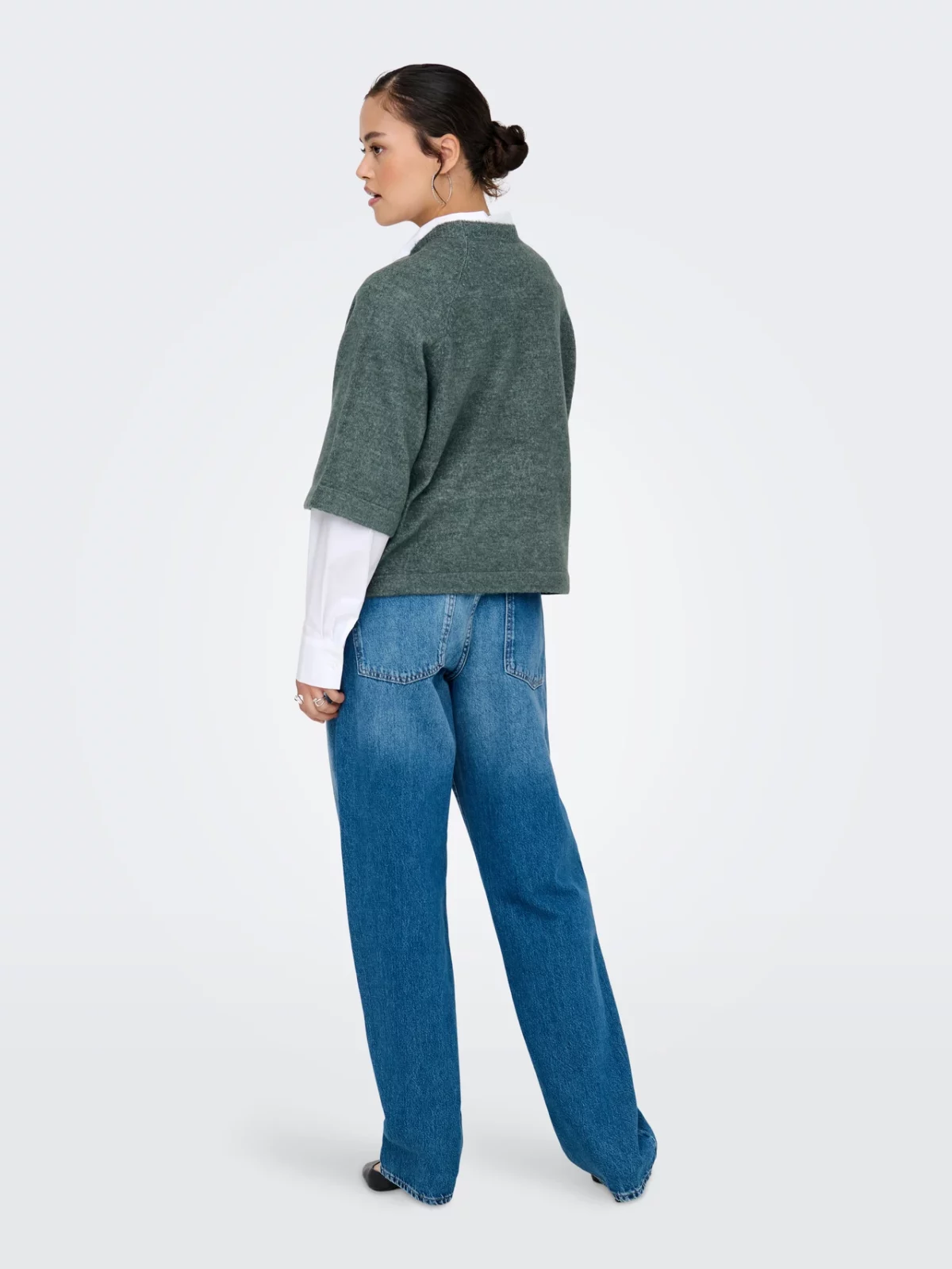 ONLSIMONI 3/4 PULLOVER Balsam Green - Bild 5
