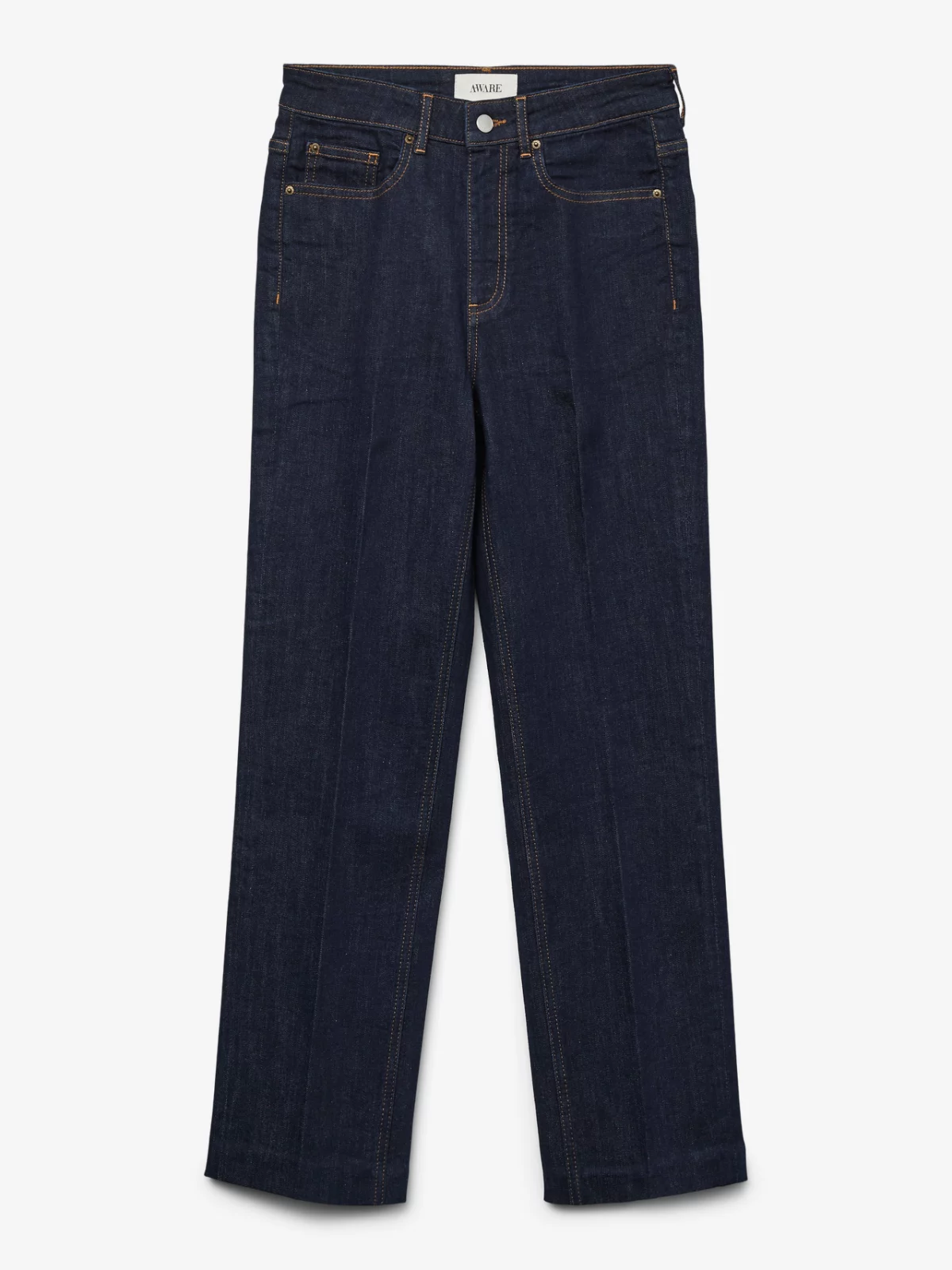 AWALICE HR STRAIGHT DNM Dark Blue Denim