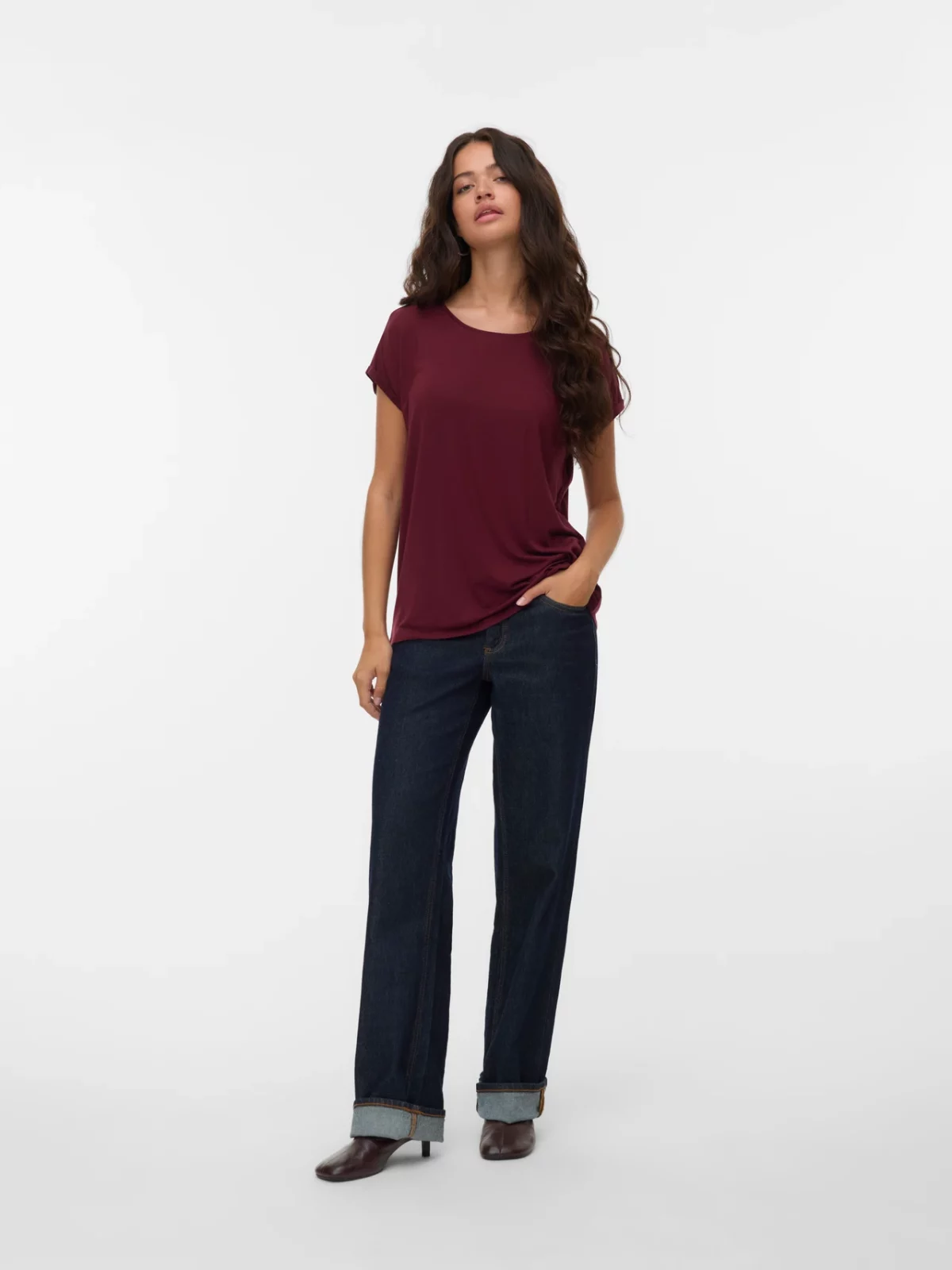 VMAVA PLAIN SS TOP Tawny Port - Bild 2