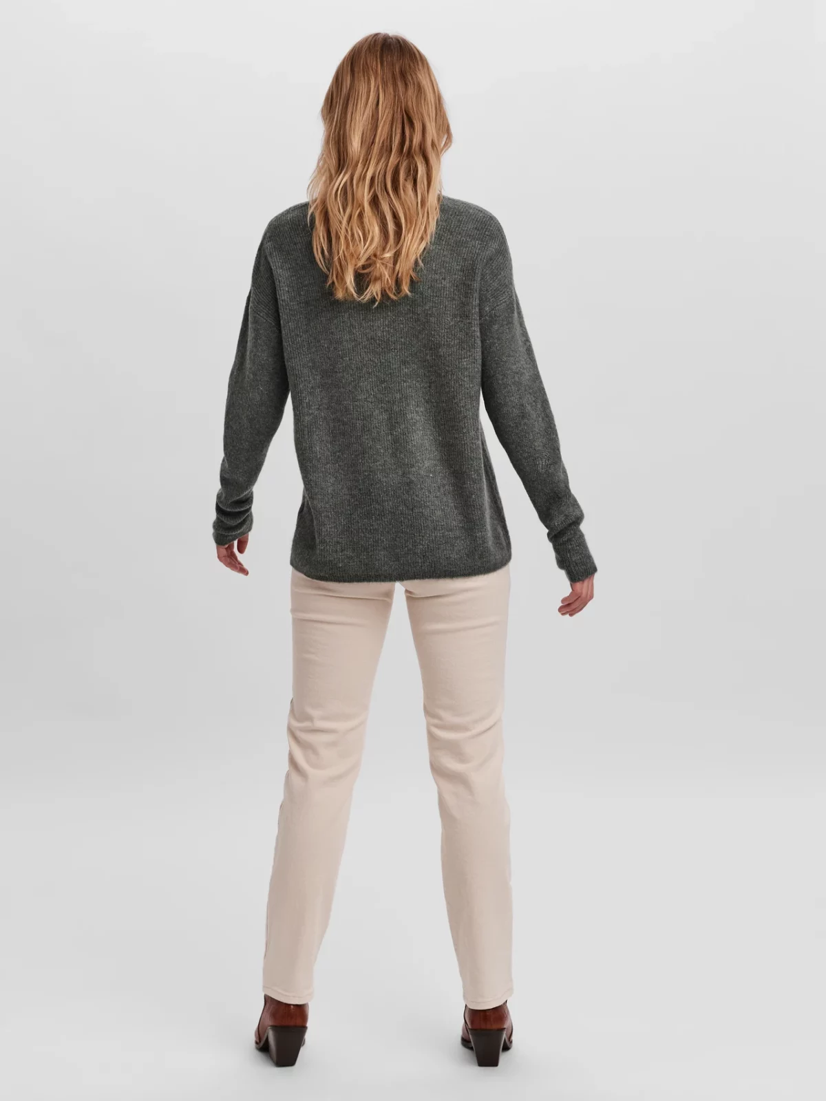 VMCREWLEFILE LS BLOUSE Balsam Green - Bild 4