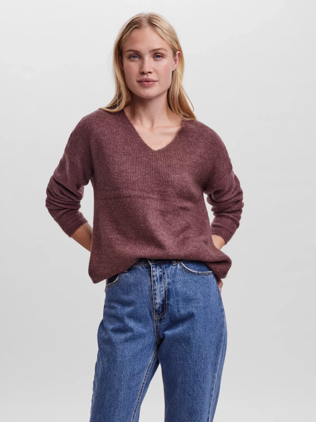VMCREWLEFILE LS BLOUSE Rose Brown - Bild 2