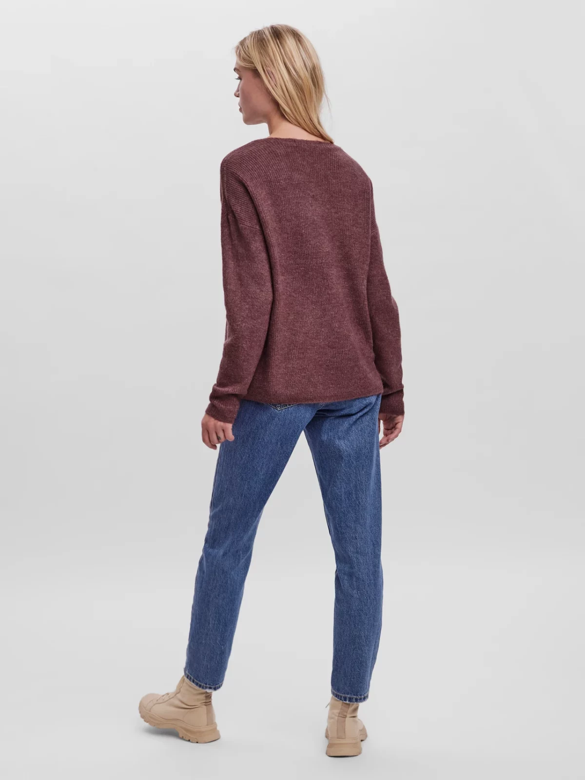 VMCREWLEFILE LS BLOUSE Rose Brown - Bild 4