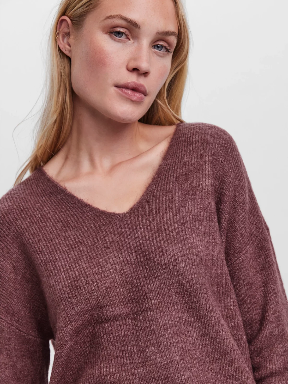 VMCREWLEFILE LS BLOUSE Rose Brown - Bild 3