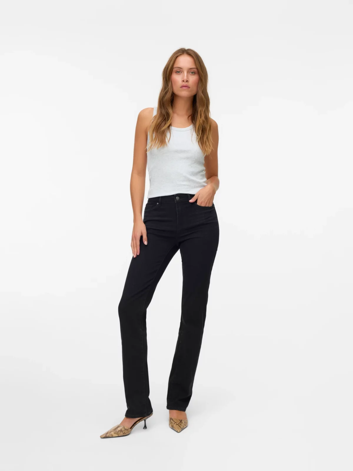 VMFLASH MR STRAIGHT JEANS Black - Bild 3