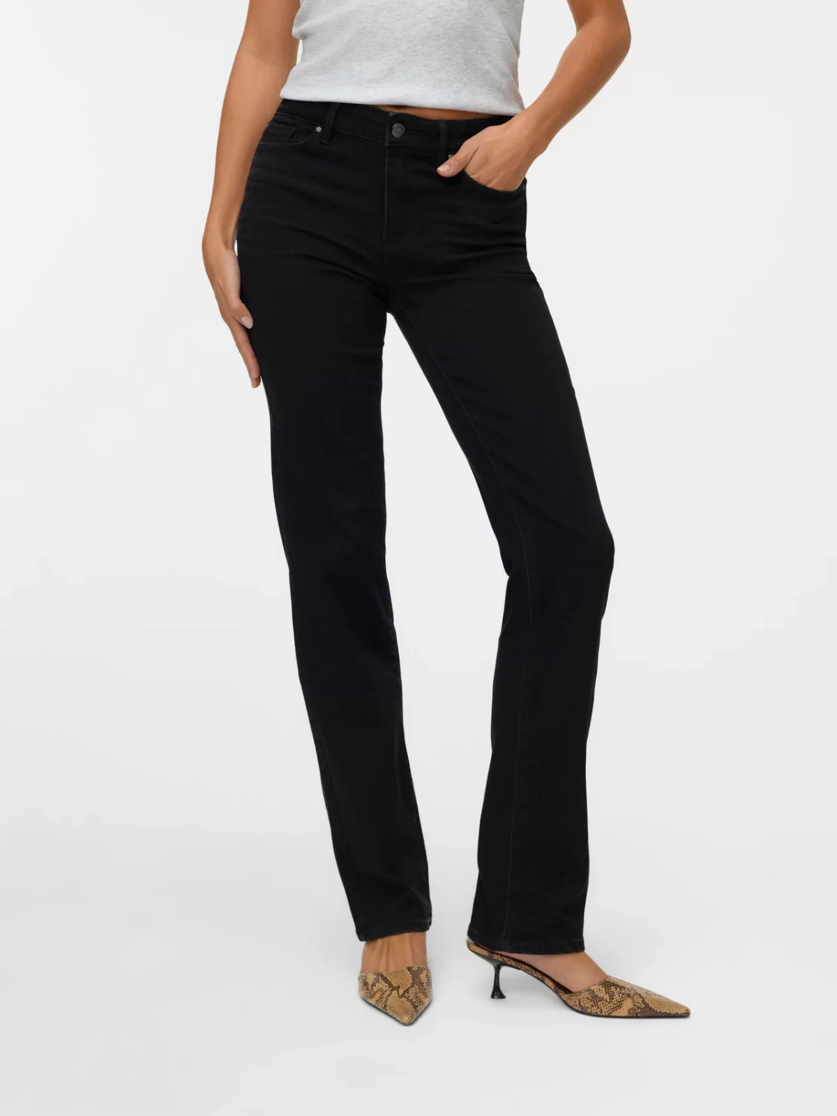 VMFLASH MR STRAIGHT JEANS Black - Bild 4