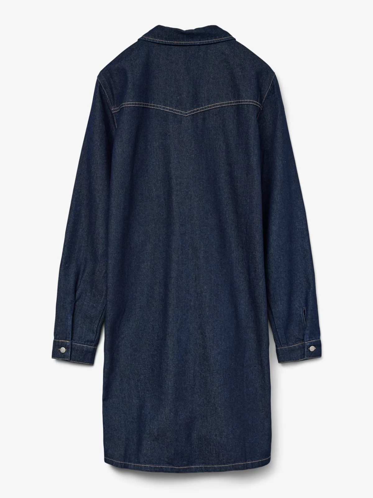 VMJENNIE SHORT DENIM DRESS Dark Blue Denim - Bild 2