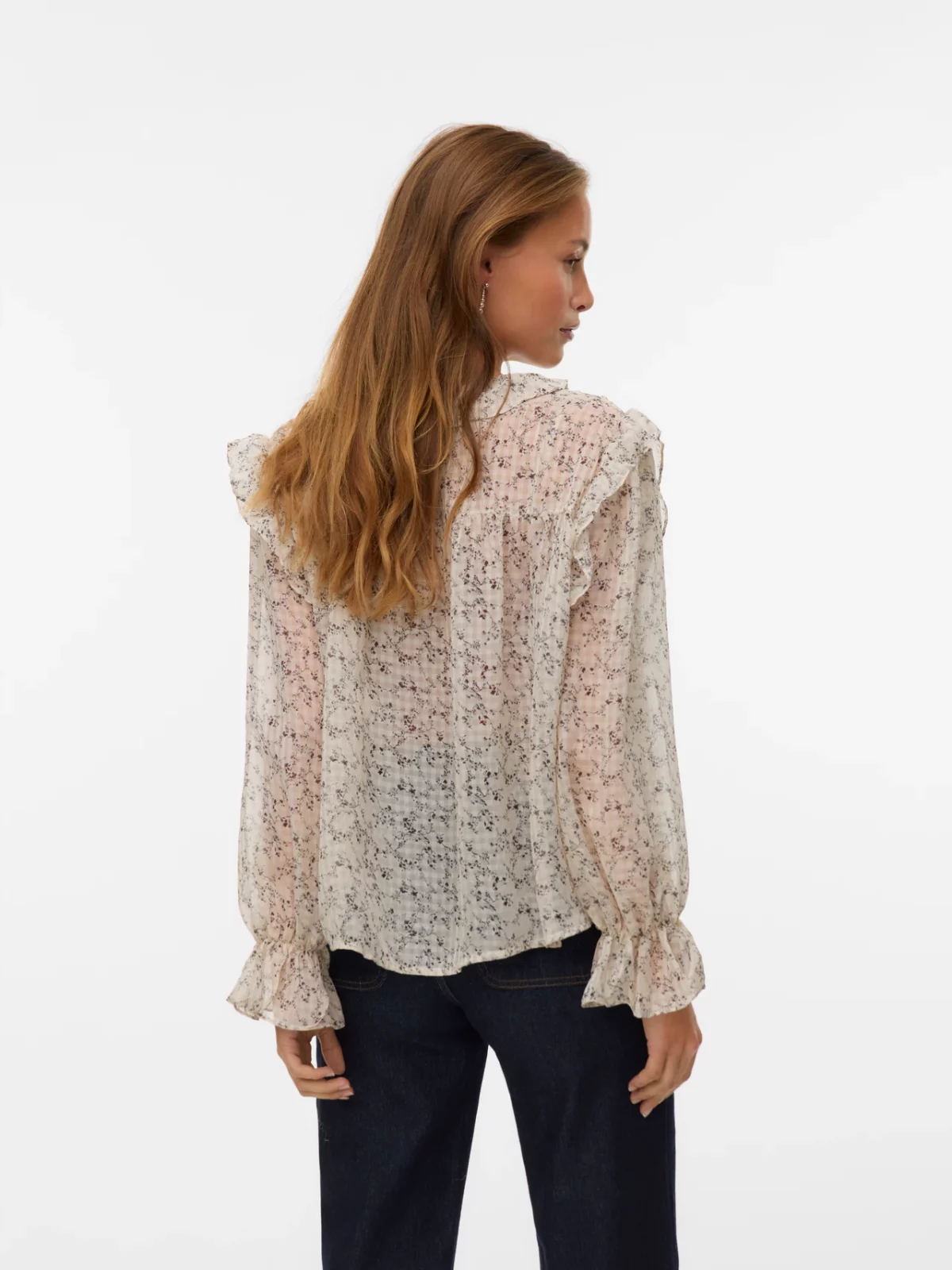 VMPETRA LS SHIRT Oatmeal - Bild 4