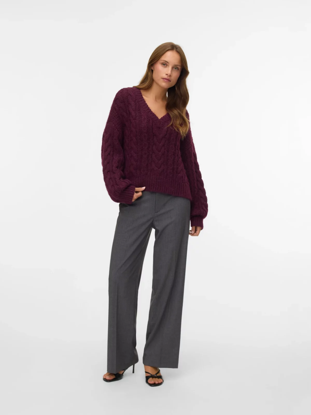 VMTEXAS MW STRAIGHT PANT Dark Grey Melange - Bild 3