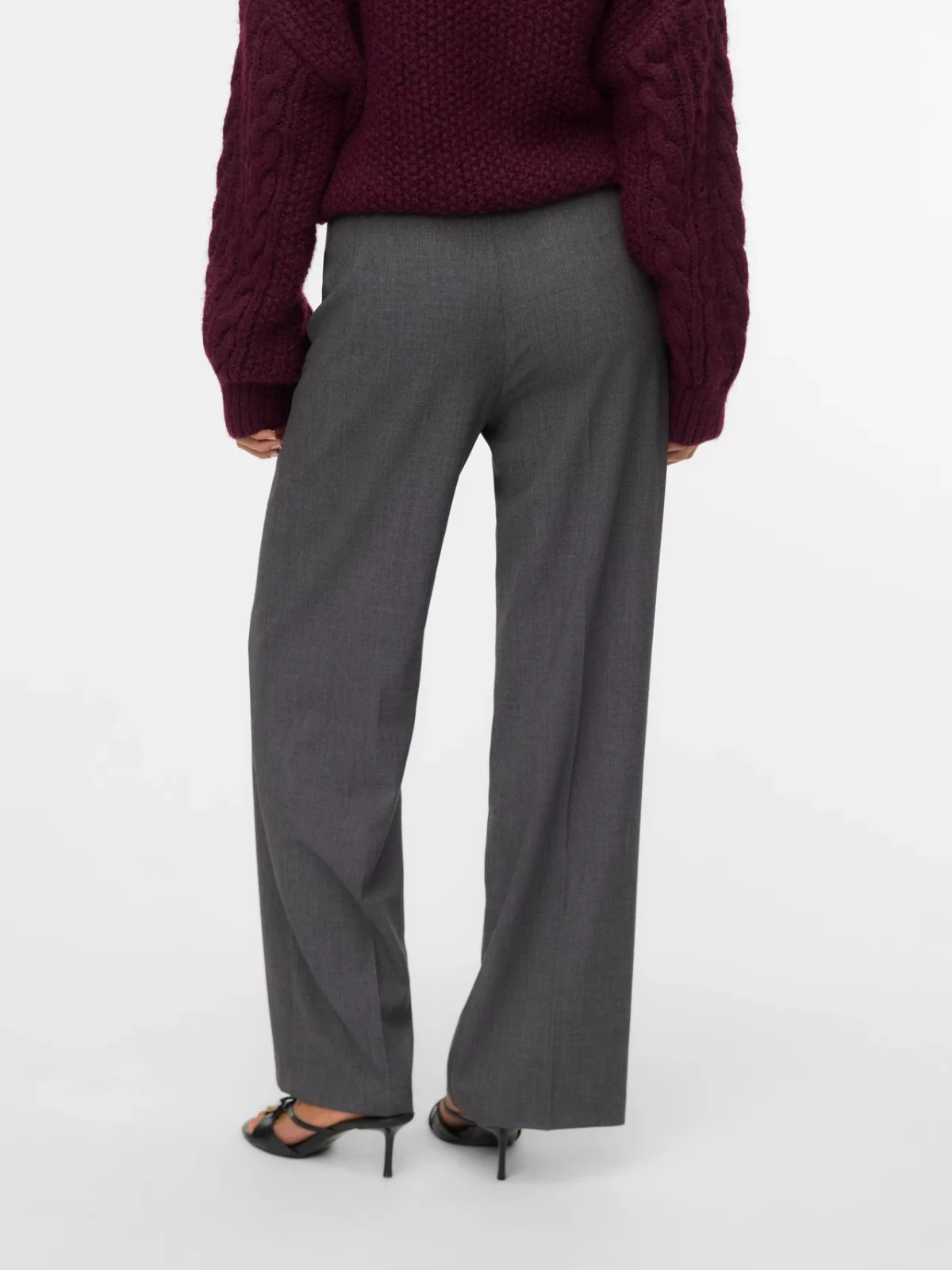 VMTEXAS MW STRAIGHT PANT Dark Grey Melange - Bild 5