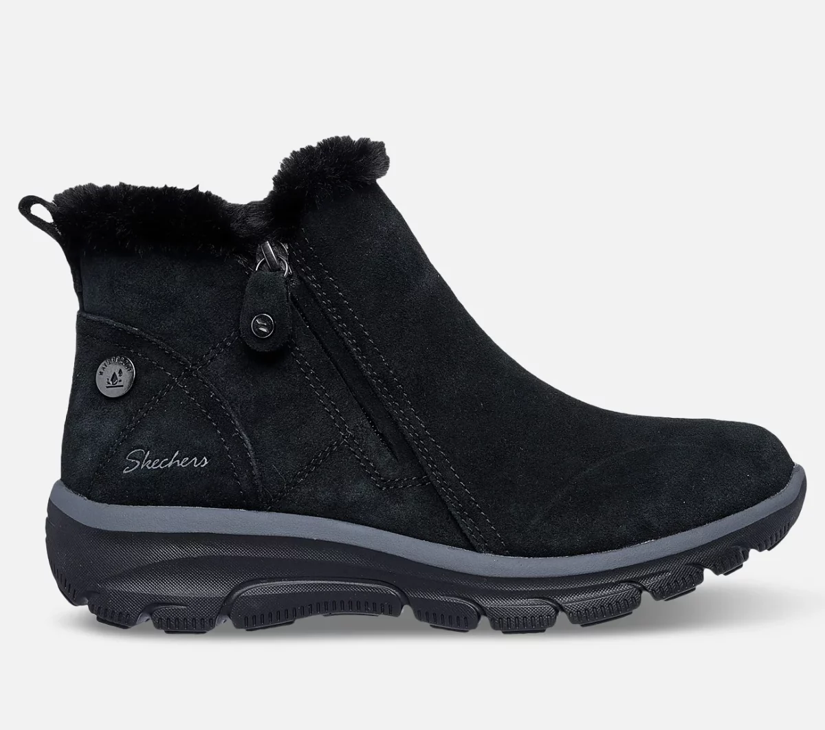 Skecher Relaxed Fit High Zip Black