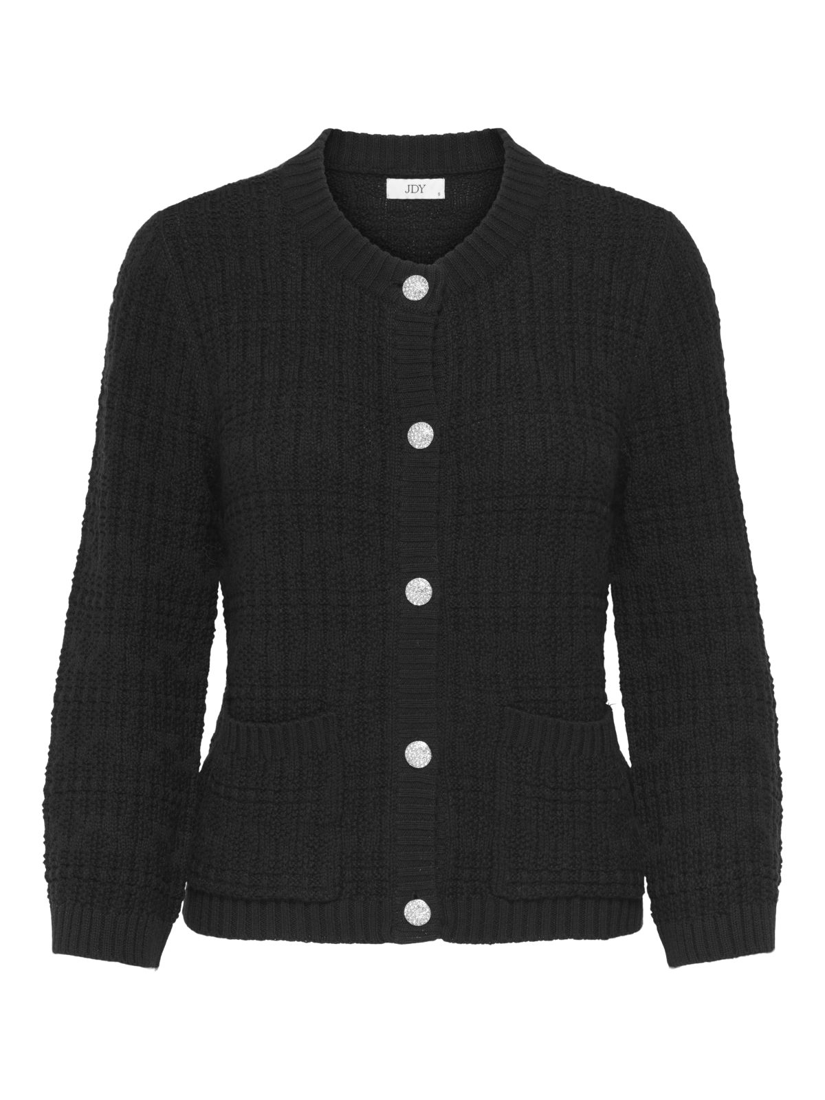 JDYJANNE 3/4 O-NECK CARDIGAN Black