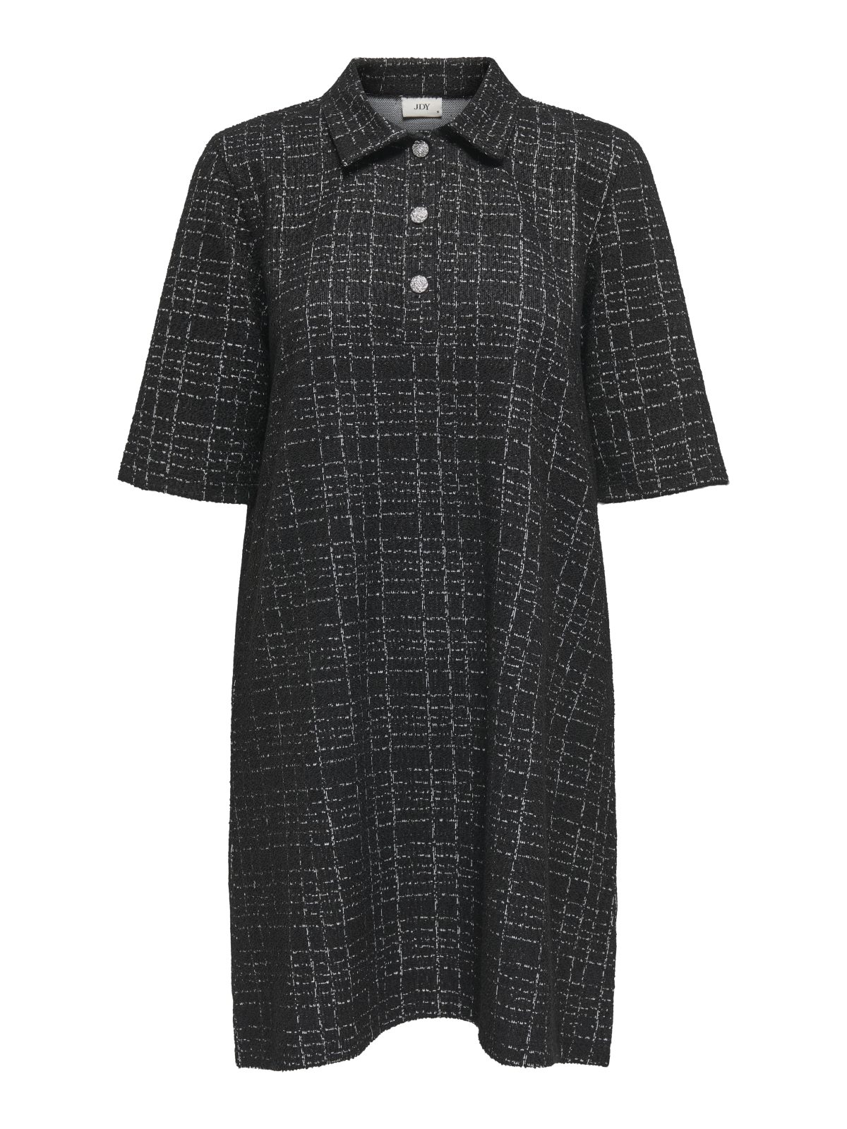 JDYDORIT LIFE 2/4 COLLAR DRESS Black Check