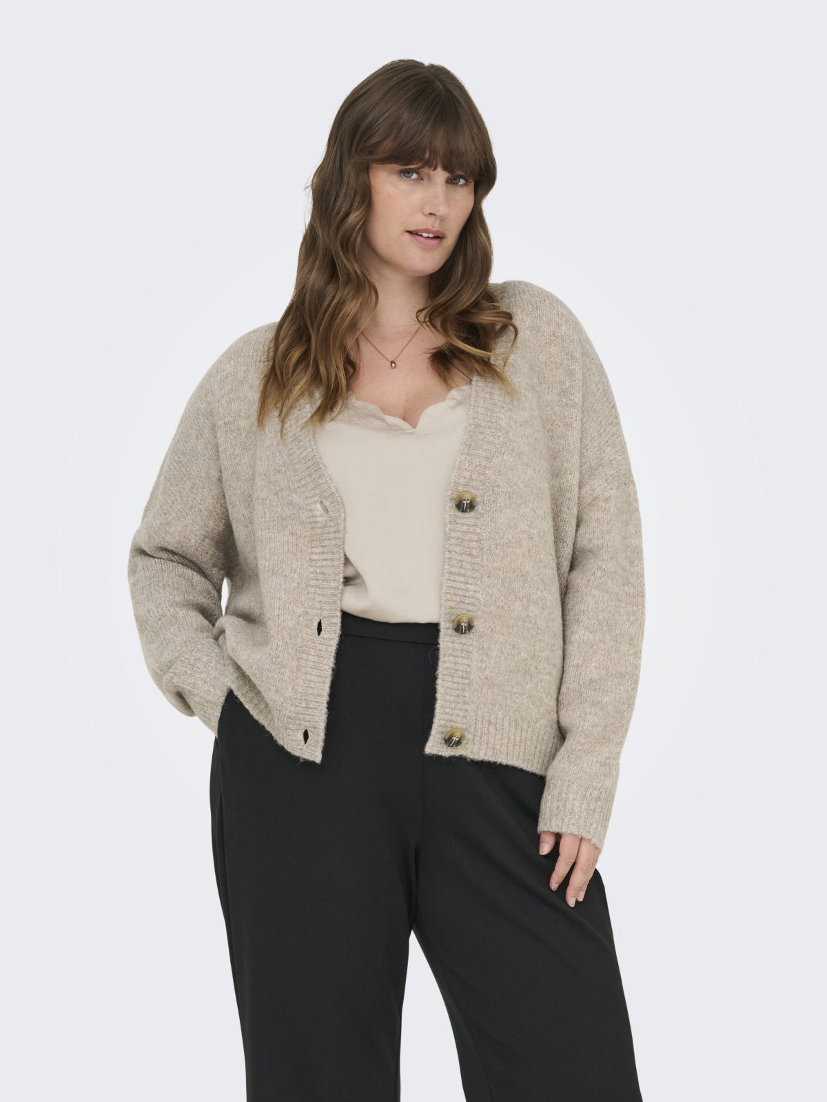 CARZOEY L/S CARDIGAN KNT Woodsmoke - Bild 3