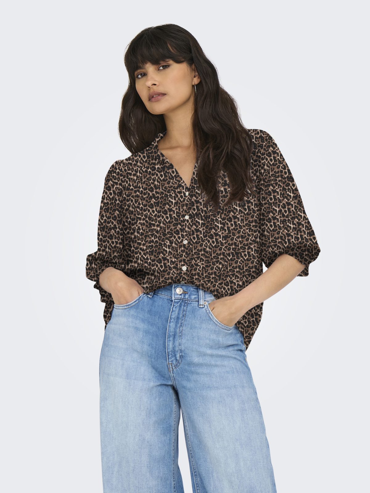 ONLRAYA 3/4 SHIRT Silver Mink - Bild 3