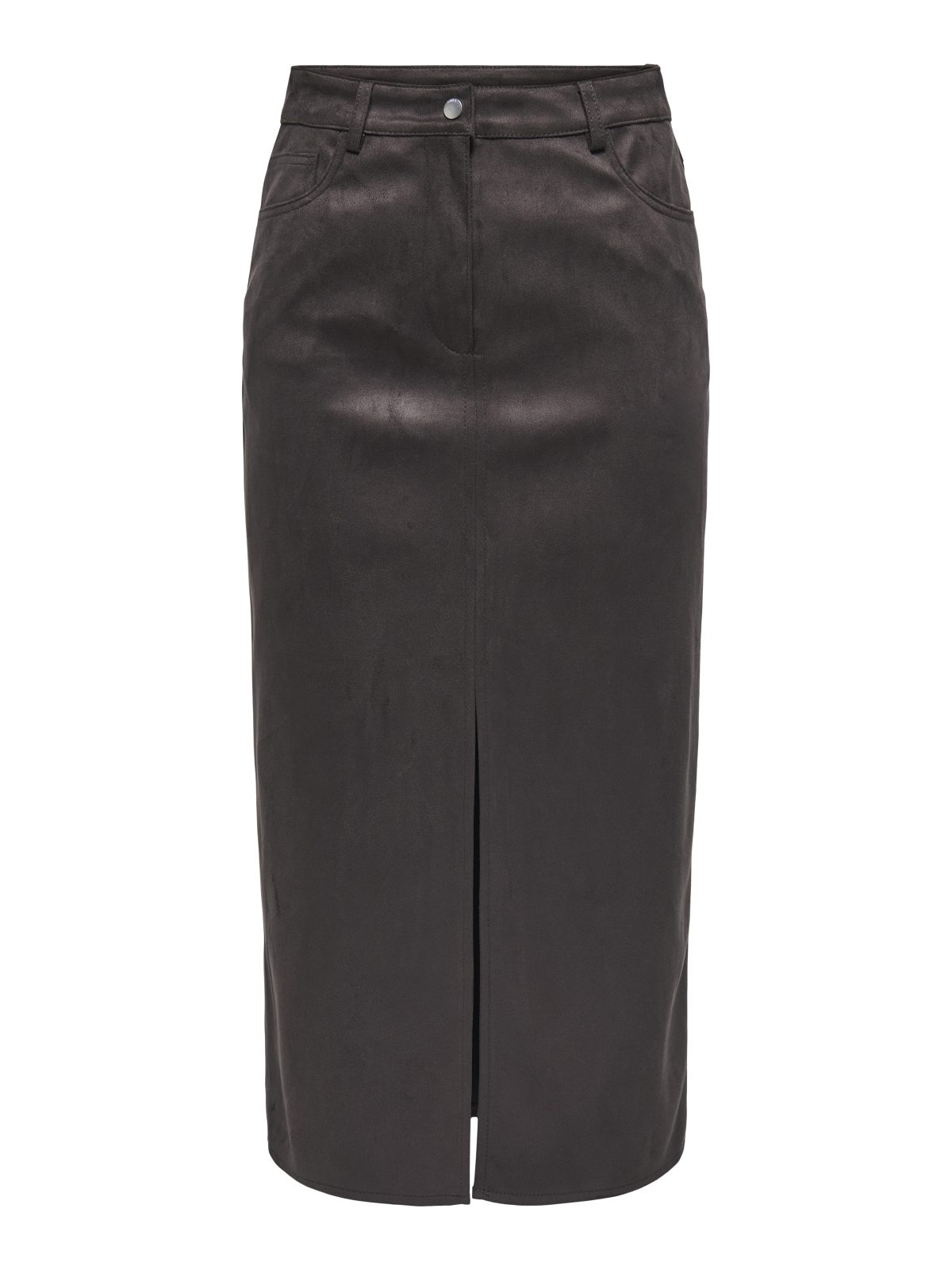 ONLNALA LIFE FAUX SUEDE SLIT SKIRT Mole