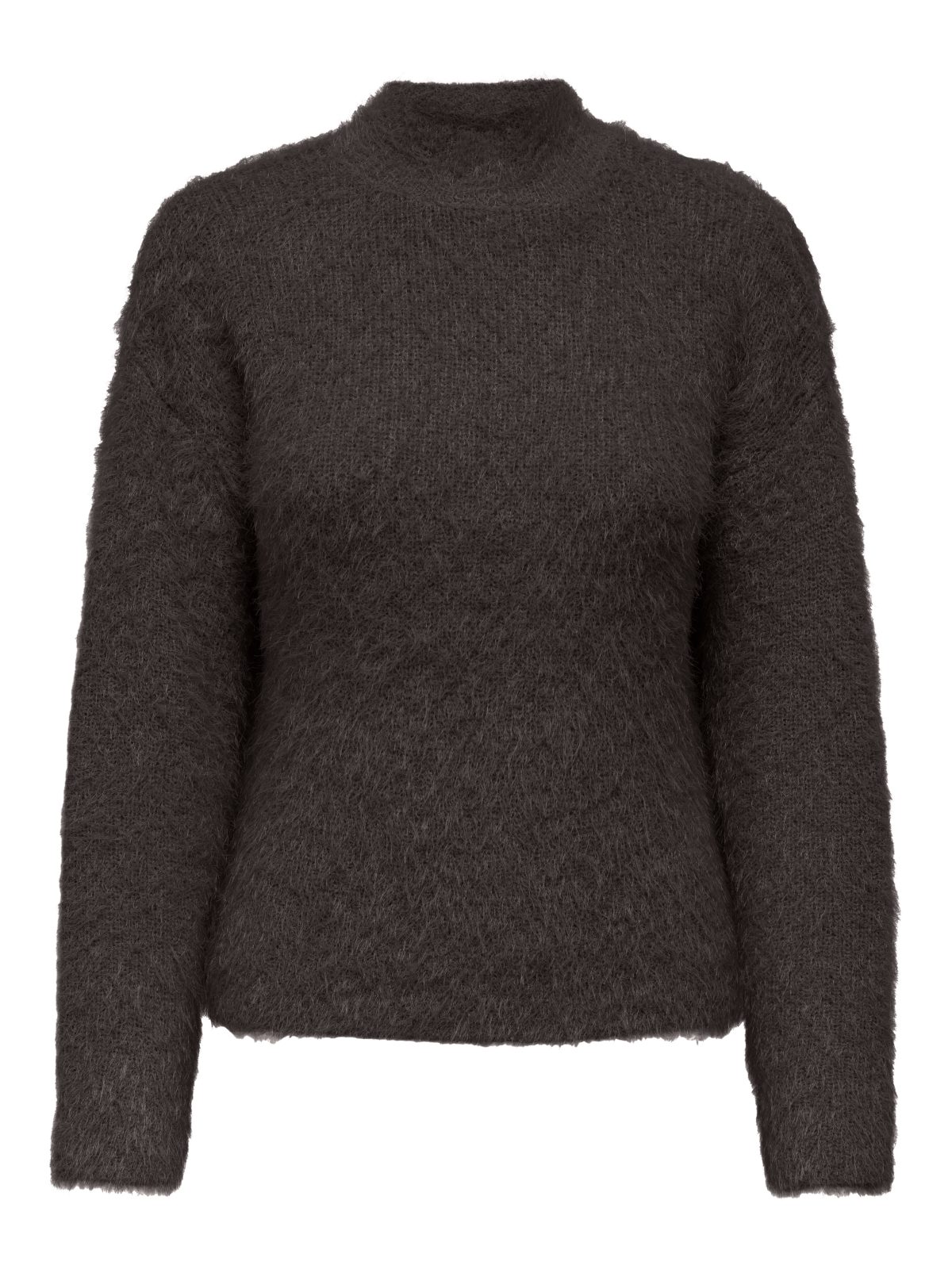 ONLLULU LS RIB HIGHNECK Seal Brown