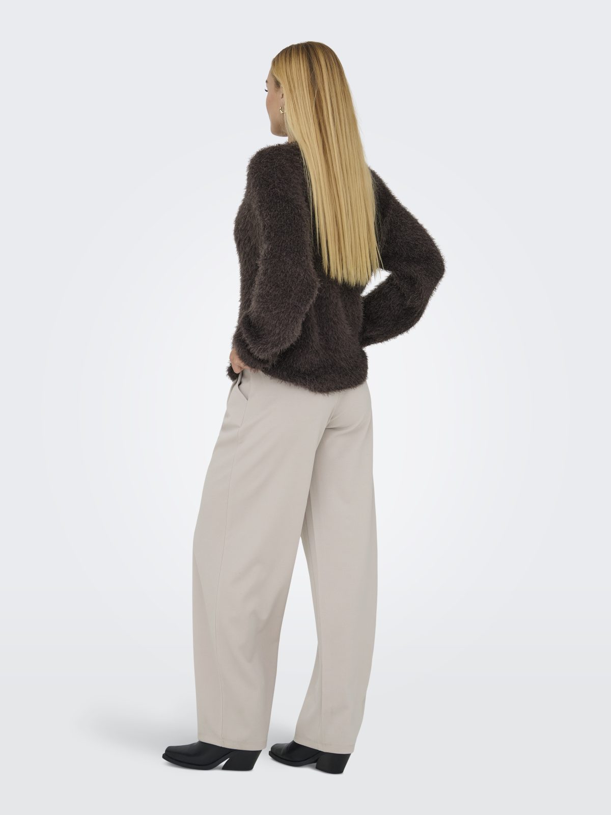 ONLLULU LS RIB HIGHNECK Seal Brown - Bild 4