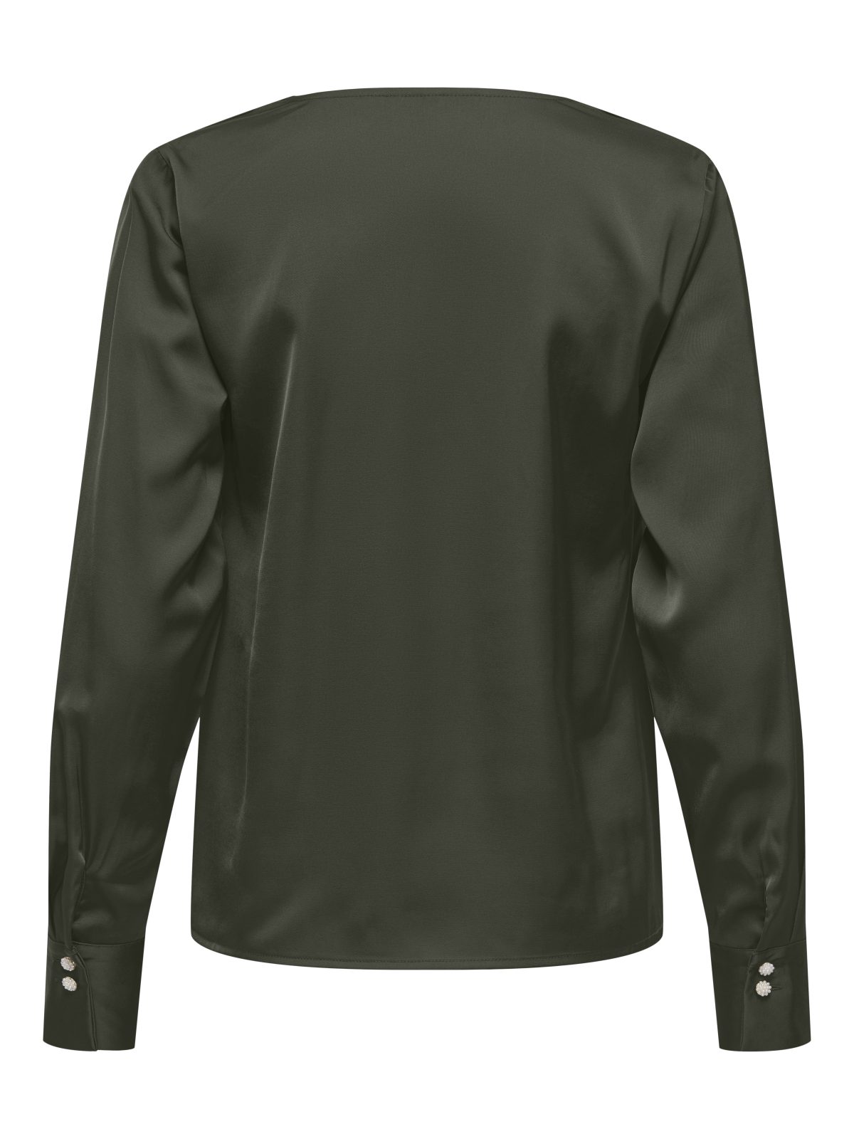 ONLMIKA SATIN L/S V-NECK TOP Kambaba - Bild 2