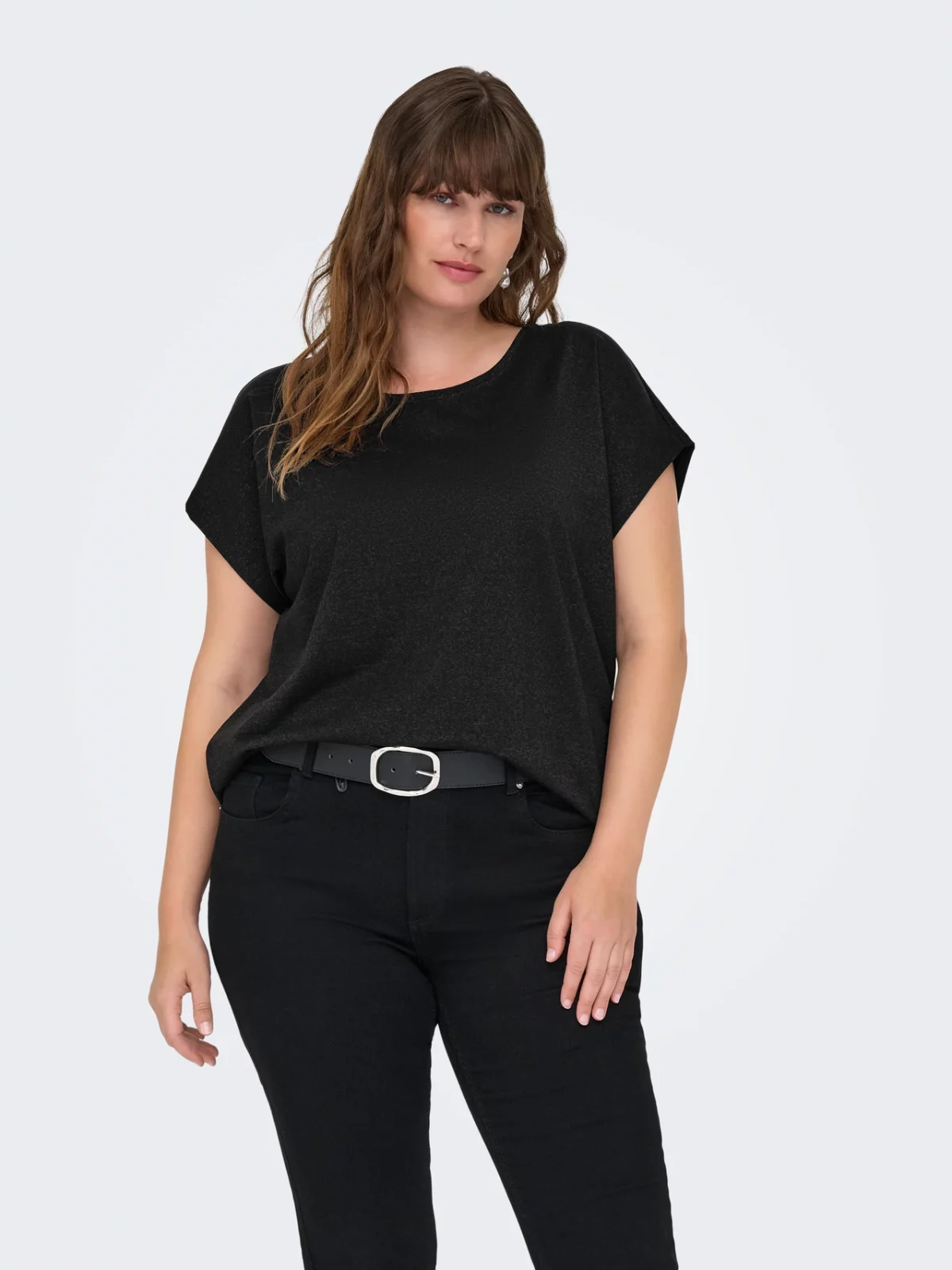 CARMOSTER GLITTER S/S TOP Black - Bild 3