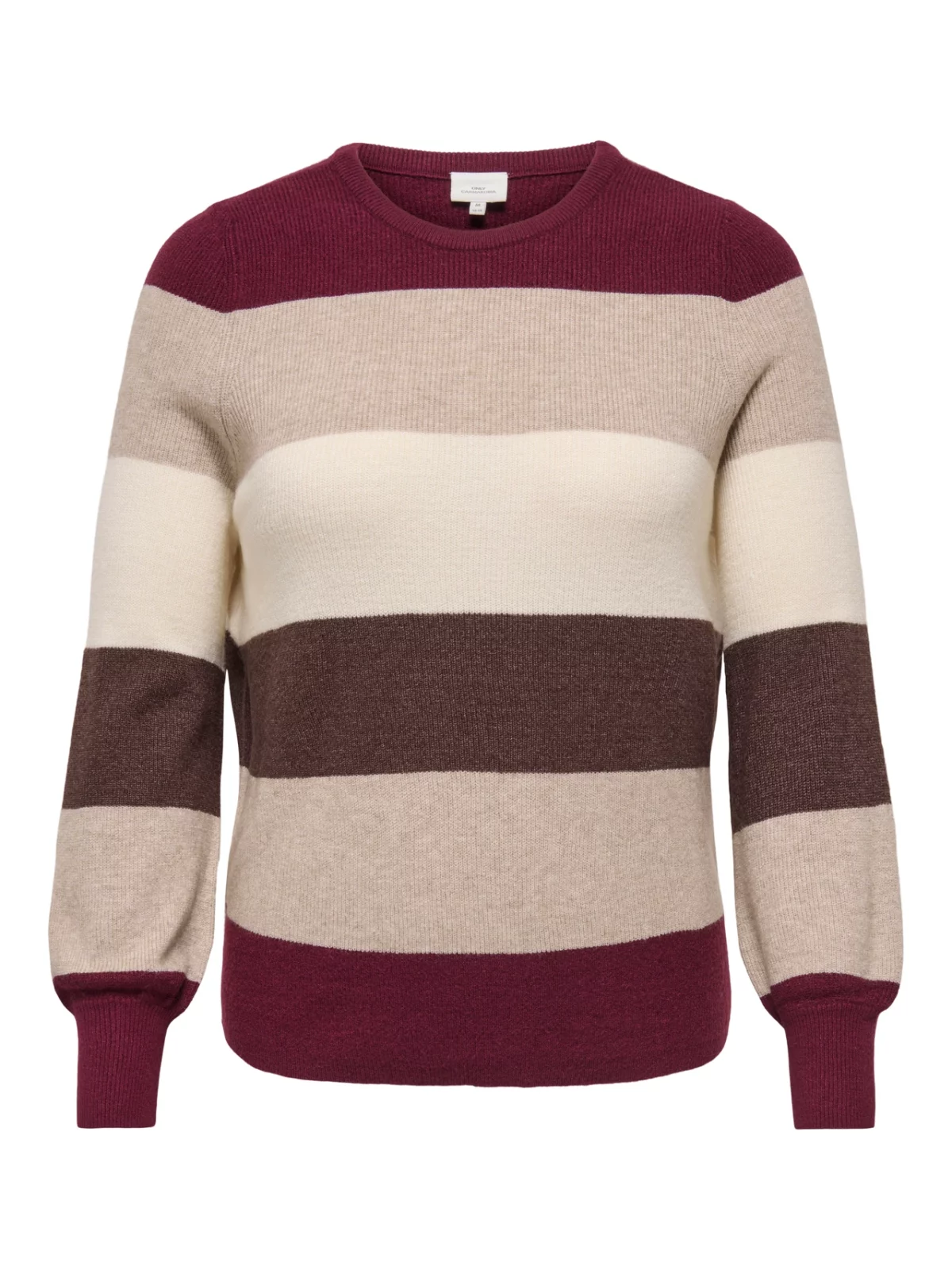 CARNEW DARIA L/S STRIPE PULLOVER Zinfandel