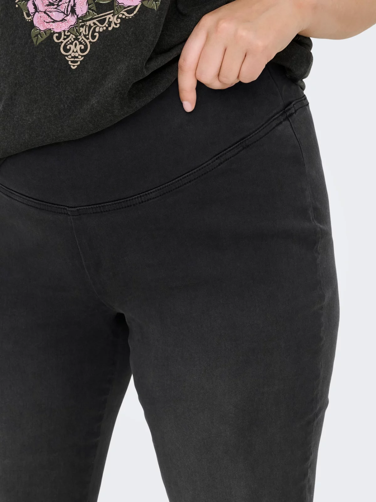 CARROYAL MID WAIST FLARED LEGGING Washed Black - Bild 7