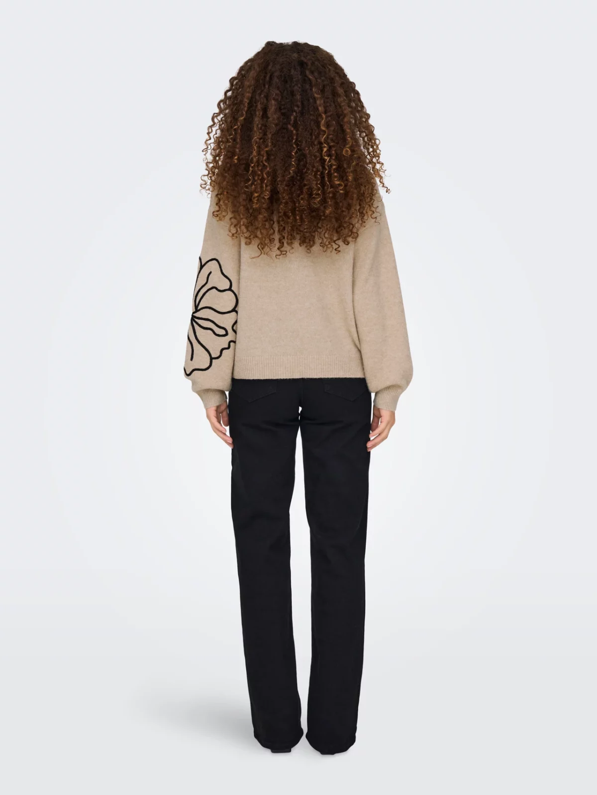 JDYJELLA L/S FLOWER PULLOVER Cement - Bild 5