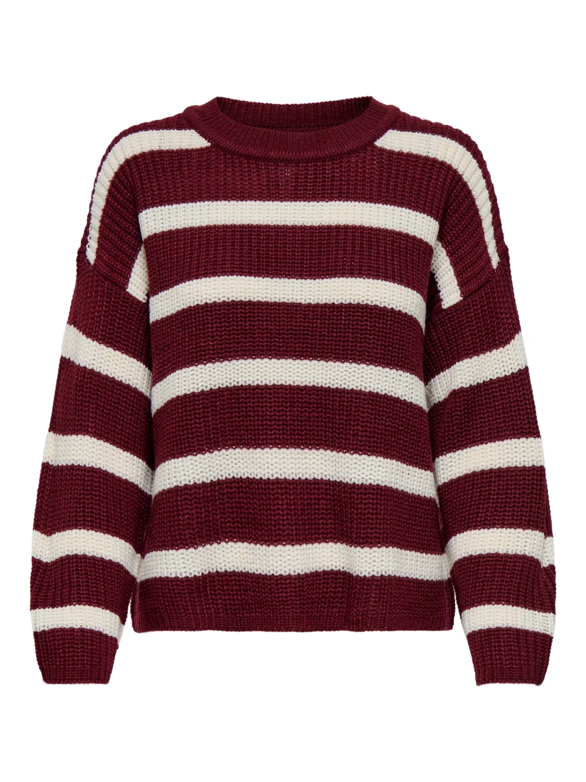 JDYJUSTY L/S STRIPE PULLOVER Cabernet