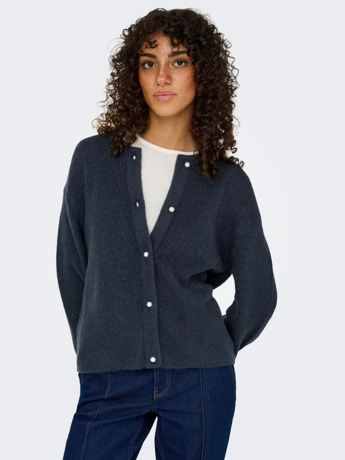 JDYLUMI LIFE L/S BUTTON CARDIGAN Total Eclips - Bild 4
