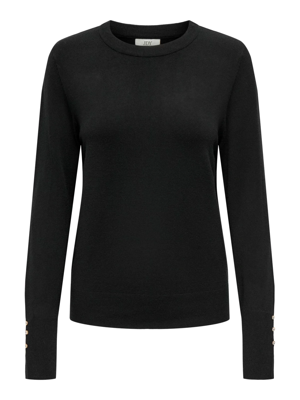 JDYMALOU L/S ON BUTTON PULLOVER Black
