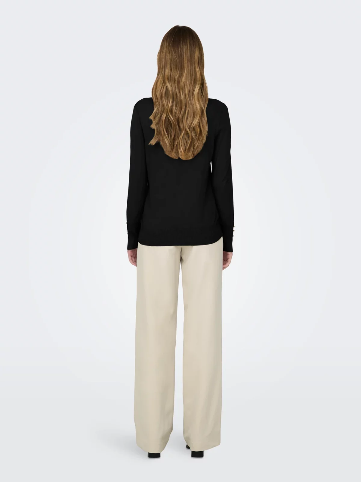 JDYMALOU L/S ON BUTTON PULLOVER Black - Bild 4