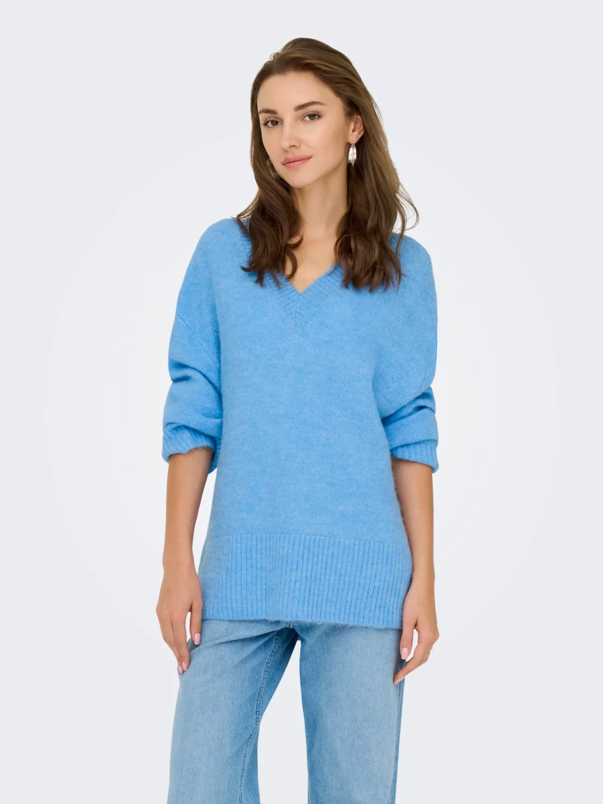 JDYMARINA L/S V-NECK PULLOVER Ebb and Flow - Bild 3