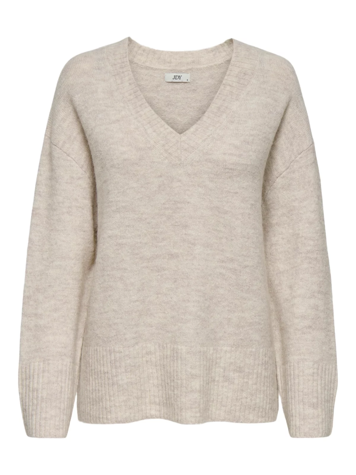 JDYMARINA L/S V-NECK PULLOVER Beige