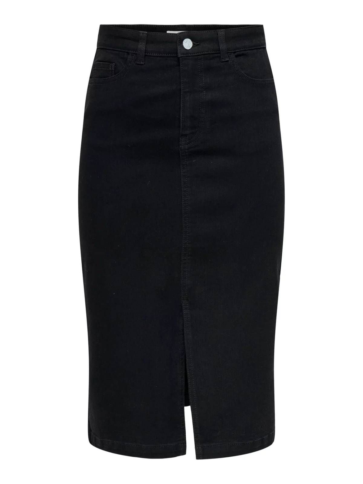 JDYMOON MIDI SLIT SKIRT Black Denim