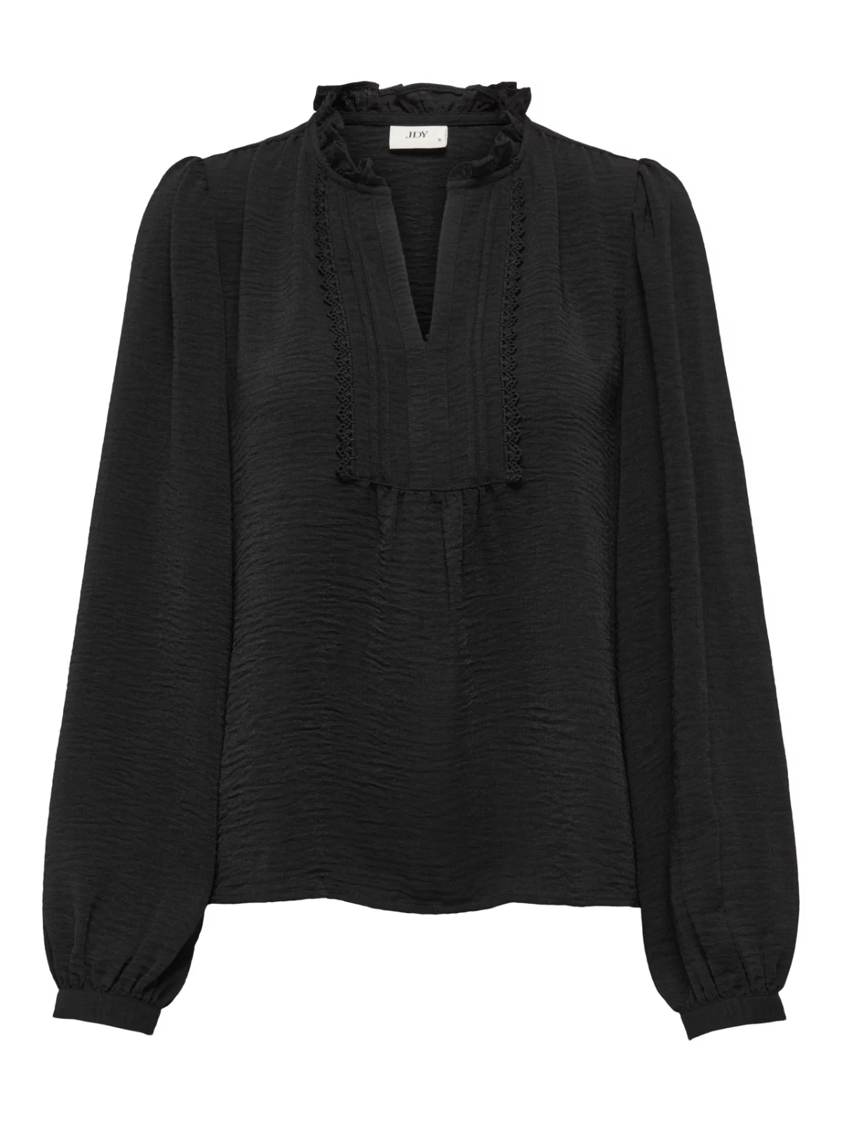JDYRACHEL LIFE L/S PINTUCK TOP Black