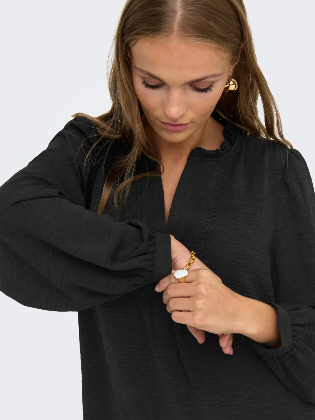 JDYRACHEL LIFE L/S PINTUCK TOP Black - Bild 6