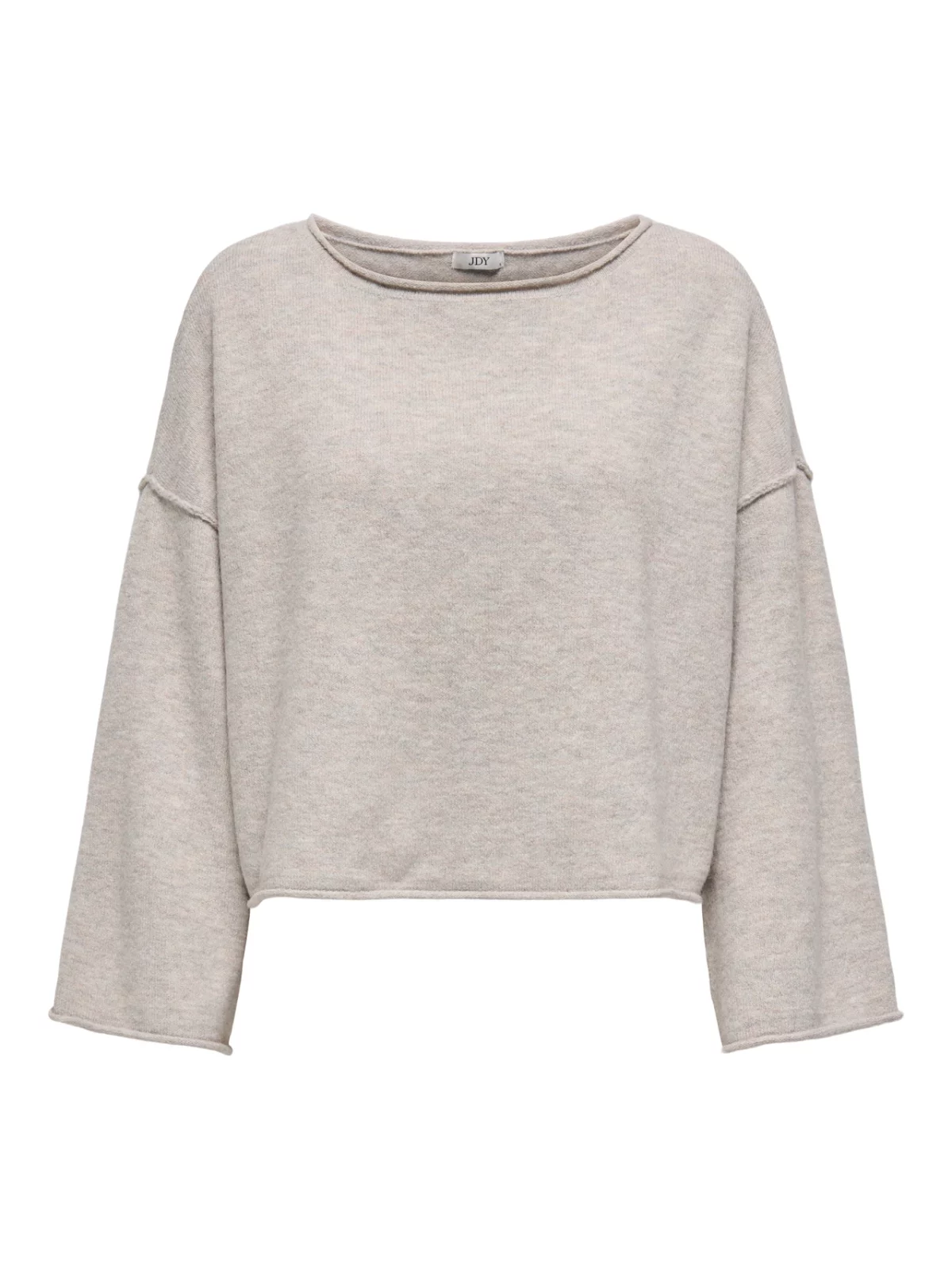JDYRUE LIFE L/S BOAT NECK PULLOVER Chateau Gray